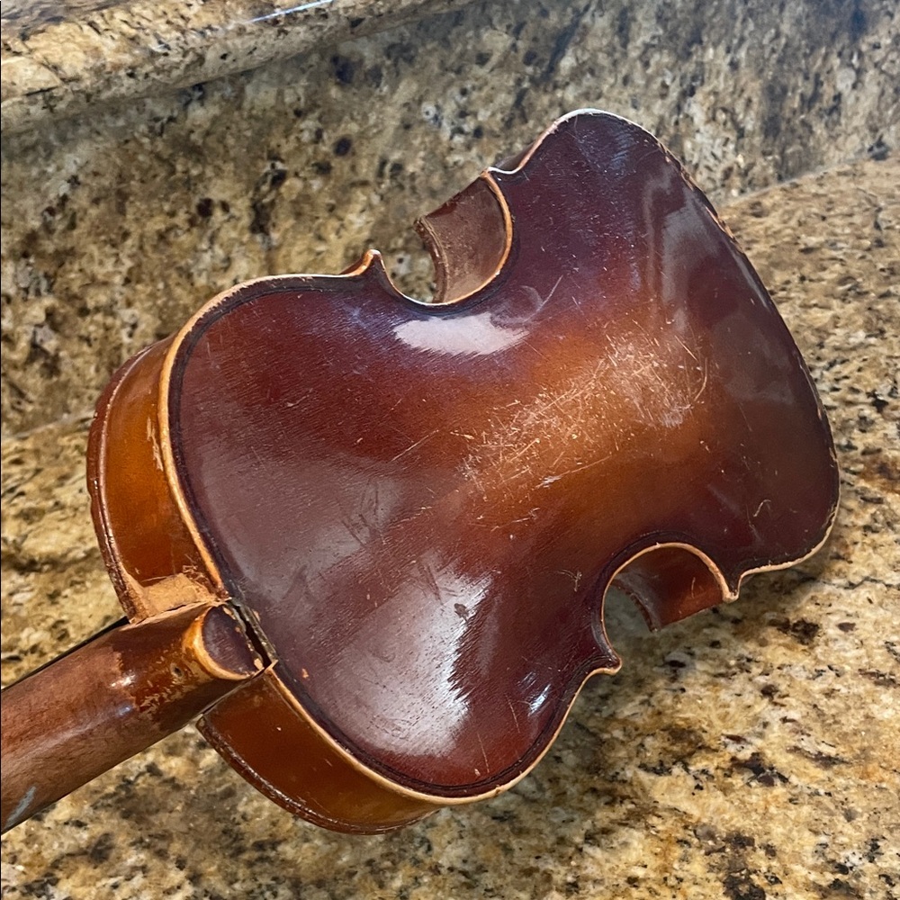Stradivarius Rustic Brown Violin  ~ Label inside - Picture 12 of 13